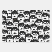 ハスキラッピング紙シート ラッピングペーパーシート (正面2)