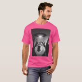 ハスキーおもしろいウフソフセルフィー Tシャツ (正面フル)