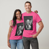 ハスキーおもしろいウフソフセルフィー Tシャツ (ユニセックス)