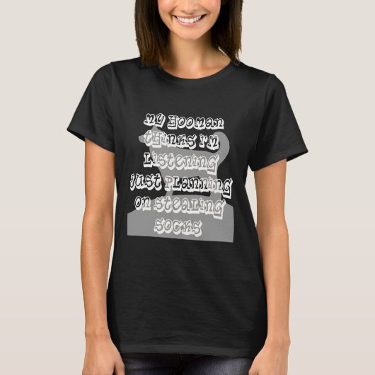 ハスキーおもしろいシャツ Tシャツ (正面)