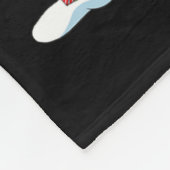 ハスキーおもしろいドッグツリークリスマスライトクリスマスパジャマ フリースブランケット (角)