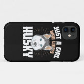 ハスキーが大好きな女の子 Case-Mate iPhoneケース (裏面(横))