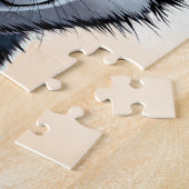 ハスキーが大好パーソナライズされたき ジグソーパズル (側面)