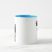 ハスキーが大好パーソナライズされたき マグカップ (中央)