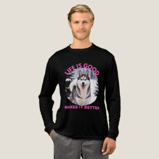 ハスキーが生活をもっと楽しく トライブレンドＴシャツ