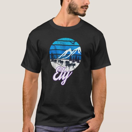 ハスキーそりスキージャリング Tシャツ (正面)