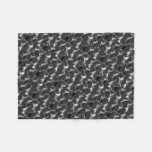 ハスキーで総括的なシベリアンハスキー犬のフリースブランケット フリースブランケット (正面(横))