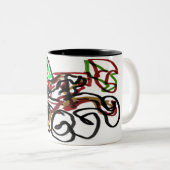 ハスキーとカボチャの時間 ツートーンマグカップ (正面右)