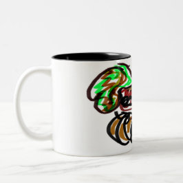 ハスキーとカボチャの時間 ツートーンマグカップ