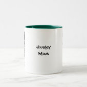 ハスキーなお母さんのマグ ツートーンマグカップ (中央)