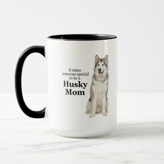 ハスキーなお母さんのマグ マグカップ (左)