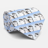ハスキーなそり犬のタイ ネクタイ (ロール)