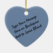 ハスキーなオーナメントのパーソナライズなそり犬の装飾 セラミックオーナメント (裏面)