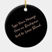 ハスキーなオーナメントのパーソナライズなそり犬の装飾 セラミックオーナメント (裏面)