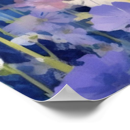 ハスキーなカラフルの水のカラーのアートワーク ポスター (角)