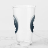 ハスキーなガラスのシベリアンハスキーの子犬ガラスは個人化なります タンブラーグラス (左)