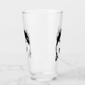 ハスキーなガラスシベリアンハスキーの目ガラスは個人化なります タンブラーグラス (左)