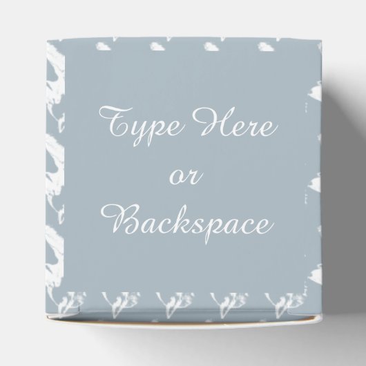 ハスキーなギフトボックスをパーソナライズかすれた子犬のギフトボックス フェイバーボックス (上部)