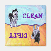 ハスキーなギフト及び付属品 マグネット (正面)