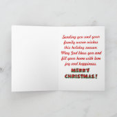 ハスキーなクリスマスの挨拶状 シーズンカード (内部)