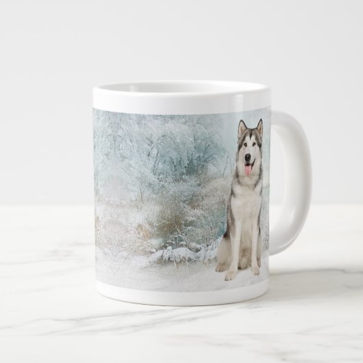 ハスキーなジャンボマグ ジャンボコーヒーマグカップ (正面右)