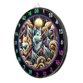 ハスキーなスカイライングローウォールフィーチャー ダーツボード (正面右)