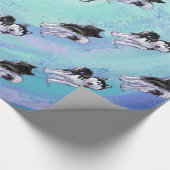 ハスキーなパターン ラッピングペーパー (角)