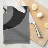 ハスキーなパップタオルのハスキーなマラムテータオル キッチンタオル (四つ折り)