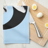 ハスキーなパップタオルのハスキーなマラムテータオル キッチンタオル (四つ折り)