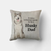 ハスキーなパパの枕 クッション (裏面)