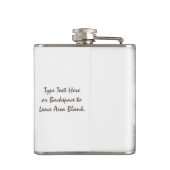 ハスキーなフラスコのカスタムでハスキーなオオカミ子犬の飲み物のフラスコ フラスク (裏面)