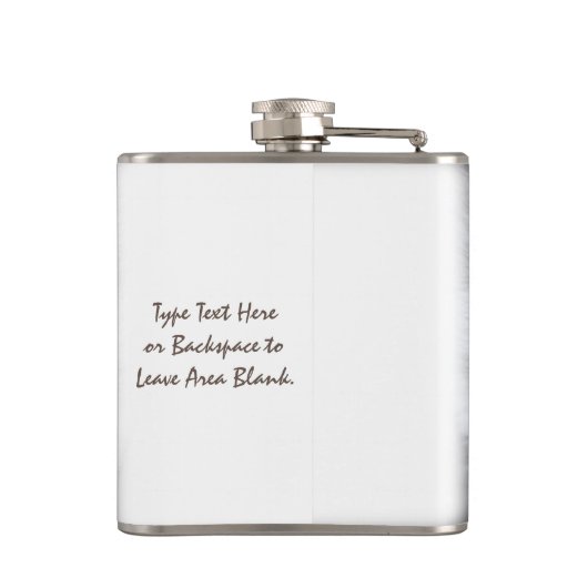 ハスキーなフラスコのカスタムでハスキーなオオカミ子犬の飲み物のフラスコ フラスク (裏面)