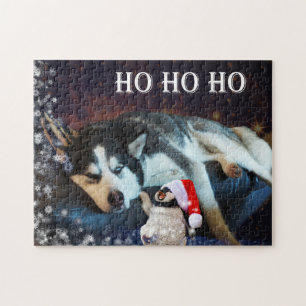ハスキーなペテンのクリスマス ジグソーパズル