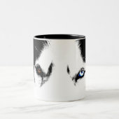 ハスキーなマグのコーヒーカップのカッコいいのシベリアンハスキーのコップ ツートーンマグカップ (中央)