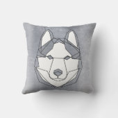 ハスキーなライン枕 クッション (裏面)