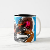 ハスキーな冬 ツートーンマグカップ (正面右)