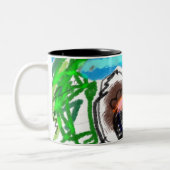 ハスキーな冬 ツートーンマグカップ (左)