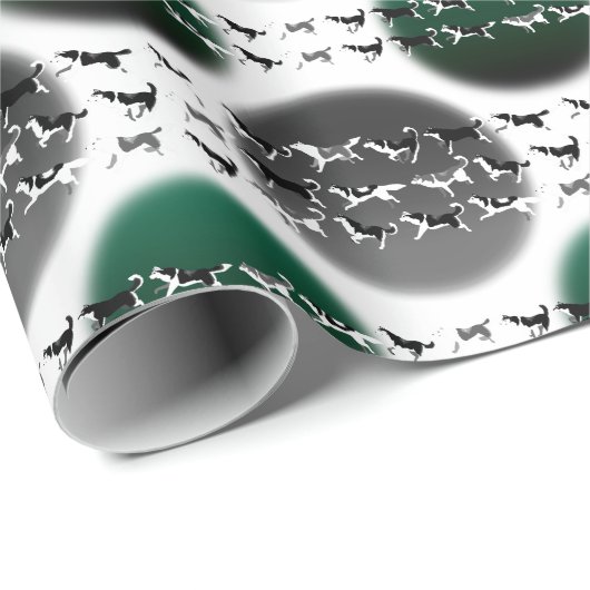 ハスキーな包装紙のクリスマスのハスキーなギフトの紙 ラッピングペーパー (ロールコーナー)