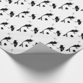 ハスキーな包装紙のハスキーなそり犬の紙 ラッピングペーパー (コーナー)