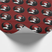 ハスキーな包装紙のハスキーな子犬のそり犬の紙 ラッピングペーパー (角)