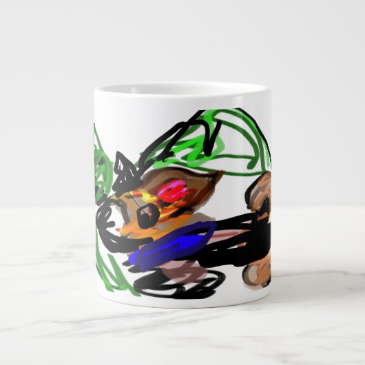 ハスキーな喜び ジャンボコーヒーマグカップ (正面)