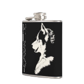 ハスキーな子犬のフラスコのカスタムなシベリアンハスキーの飲み物のフラスコ フラスク (左)