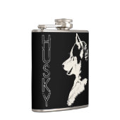 ハスキーな子犬のフラスコのカスタムなシベリアンハスキーの飲み物のフラスコ フラスク (右)