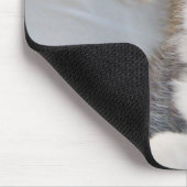 ハスキーな子犬のマウスパッド マウスパッド (コーナー)