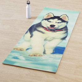 ハスキーな子犬 ヨガマット