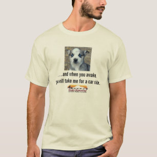 …ハスキーな家屋敷の子犬に気づかせる時 Tシャツ