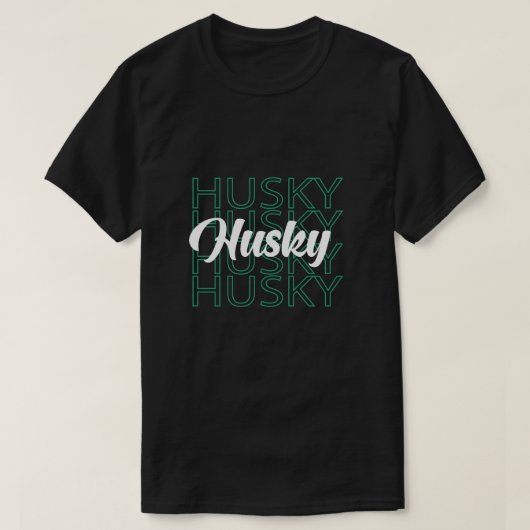 ハスキーな恋人ギフト Tシャツ (デザイン正面)