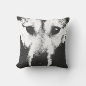 ハスキーな枕オオカミ子犬はマラミュートのギフトを置きます クッション (正面)