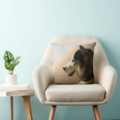 ハスキーな枕シベリアンハスキーのマラミュートはギフトを置きます クッション (椅子)