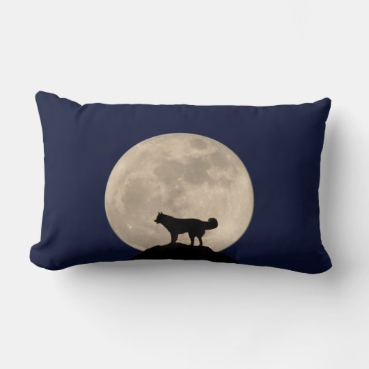 ハスキーな枕シベリアンハスキーの装飾及びギフト ランバークッション (正面)